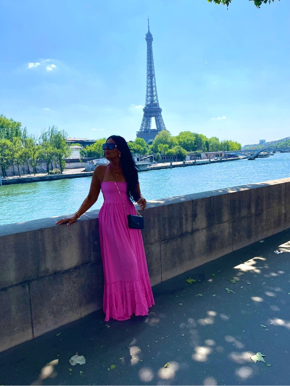 Free People Fuchsia Pink Maxi Dress